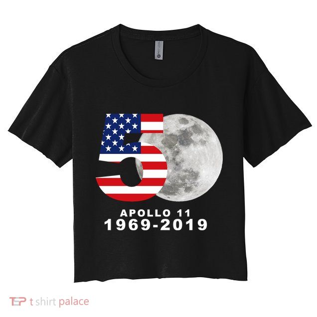 Apollo 11 50th Anniversary American Moon Landing Crop Top