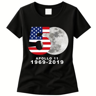 Apollo 11 50th Anniversary American Moon Landing Womens T-Shirt