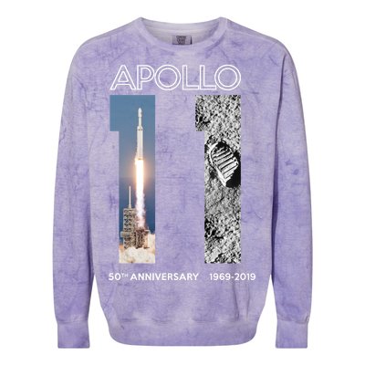 Apollo 11 50th Anniversary Design Colorblast Crewneck Sweatshirt