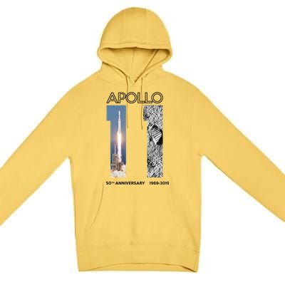 Apollo 11 50th Anniversary Design Premium Pullover Hoodie