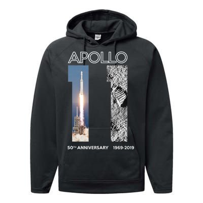 Apollo 11 50th Anniversary Design Performance Fleece Hoodie