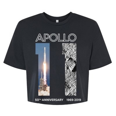 Apollo 11 50th Anniversary Design Bella+Canvas Jersey Crop Tee