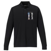 Apollo 11 50th Anniversary Design Performance Long Sleeve Polo