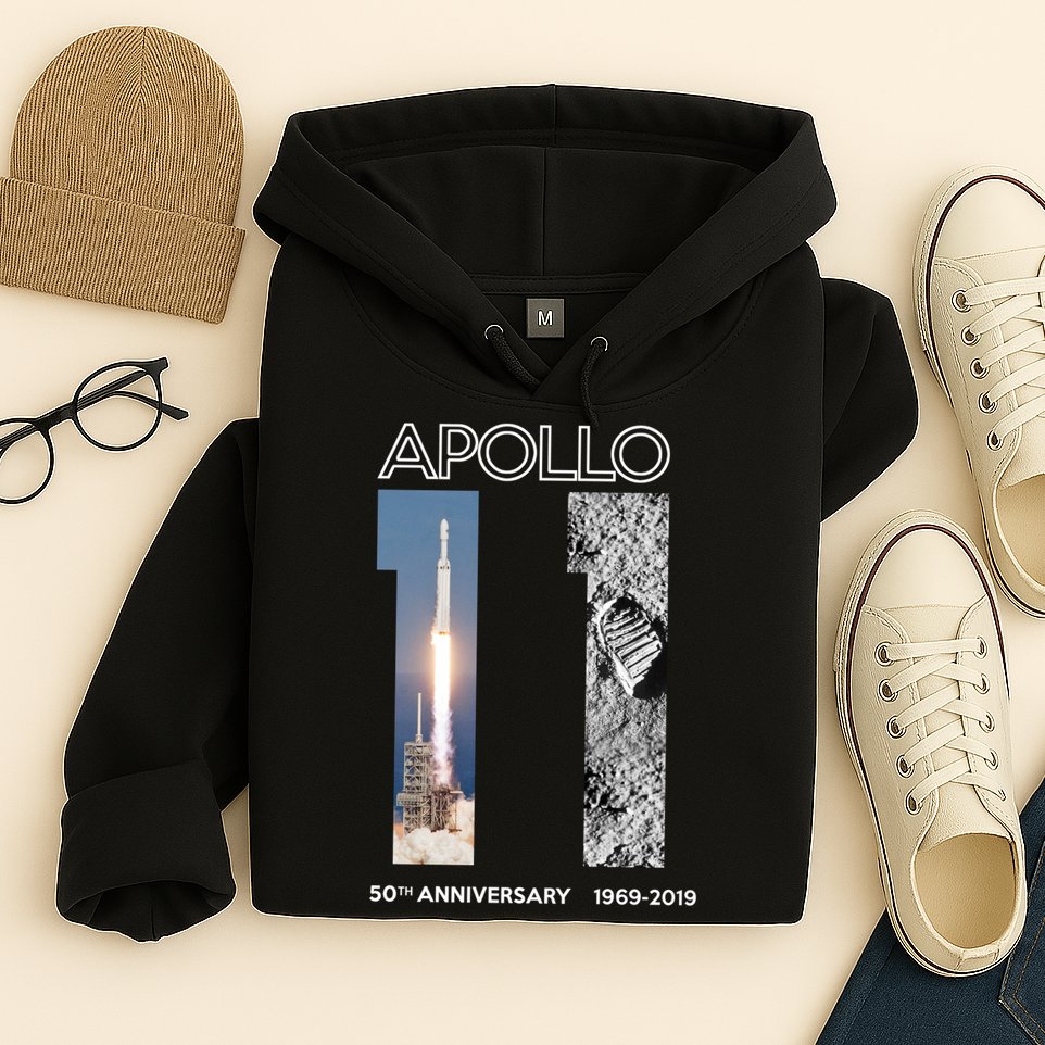Apollo 11 50th Anniversary Design Hoodie