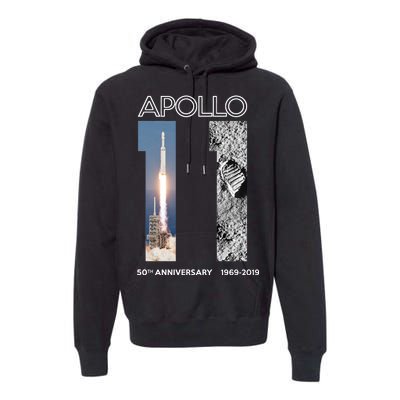 Apollo 11 50th Anniversary Design Premium Hoodie