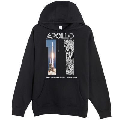 Apollo 11 50th Anniversary Design Premium Pullover Hoodie