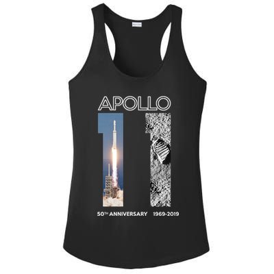 Apollo 11 50th Anniversary Design Ladies PosiCharge Competitor Racerback Tank