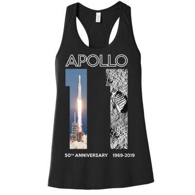 Apollo 11 50th Anniversary Design Women's Racerback Tank