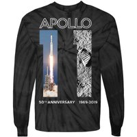 Apollo 11 50th Anniversary Design Tie-Dye Long Sleeve Shirt