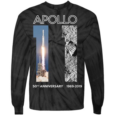 Apollo 11 50th Anniversary Design Tie-Dye Long Sleeve Shirt