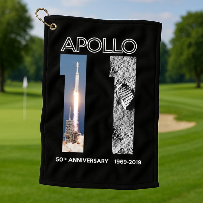 Apollo 11 50th Anniversary Design Golf Towel