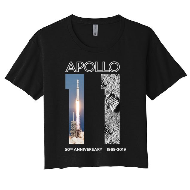 Apollo 11 50th Anniversary Design Crop Top