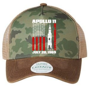 Apollo 11 50th Anniversary Flag Legacy Tie Dye Trucker Hat