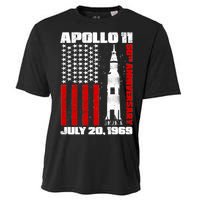 Apollo 11 50th Anniversary Flag Cooling Performance Crew T-Shirt