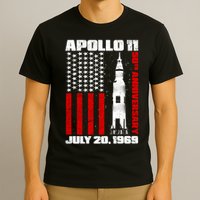 Apollo 11 50th Anniversary Flag T-Shirt