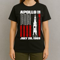 Apollo 11 50th Anniversary Flag T-Shirt