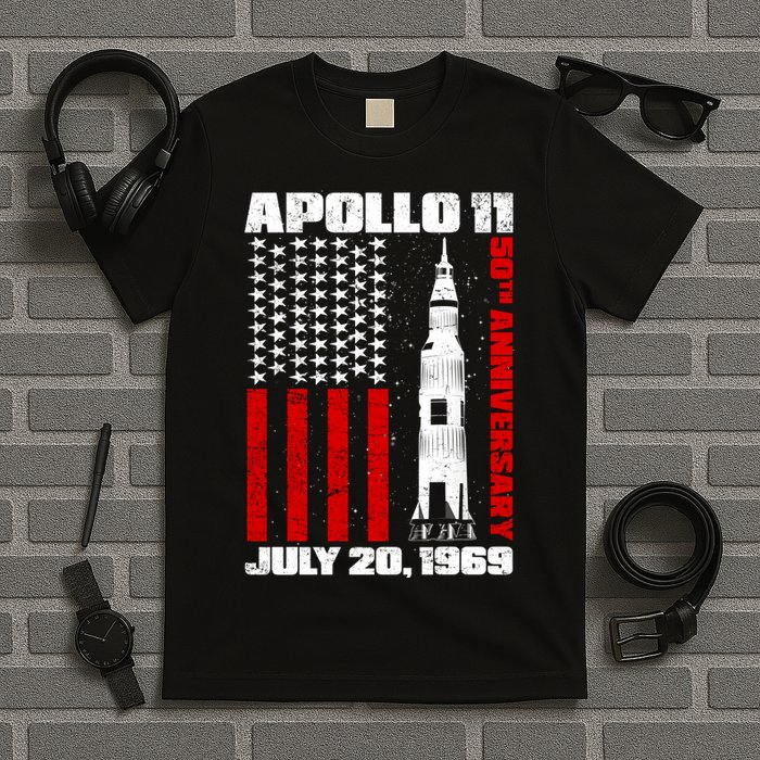Apollo 11 50th Anniversary Flag T-Shirt