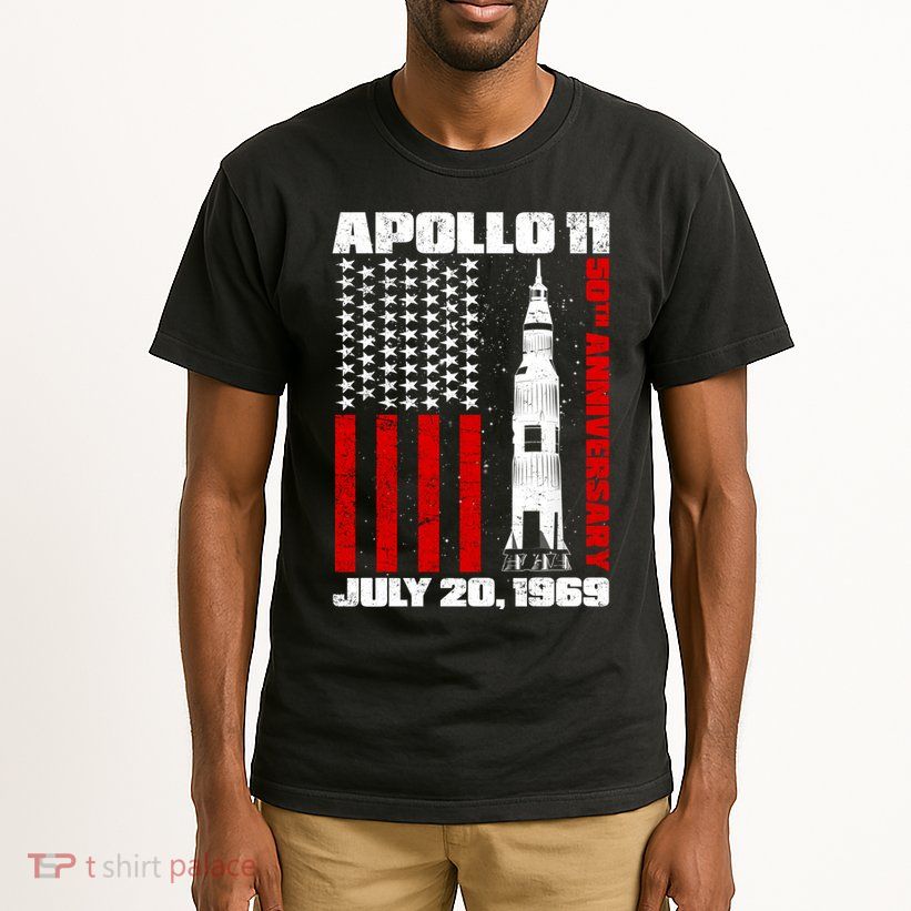Apollo 11 50th Anniversary Flag Tall T-Shirt