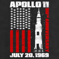 Apollo 11 50th Anniversary Flag Adult Drive Performance Visor