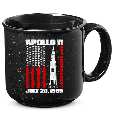 Apollo 11 50th Anniversary Flag 15oz Campfire Ceramic Mug