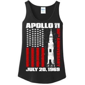 Apollo 11 50th Anniversary Flag Ladies Essential Tank