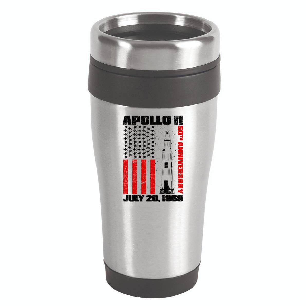 Apollo 11 50th Anniversary Flag 16oz Travel Tumbler