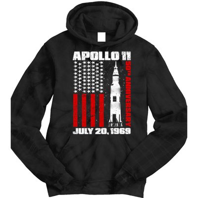 Apollo 11 50th Anniversary Flag Tie Dye Hoodie