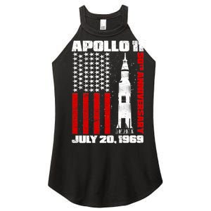 Apollo 11 50th Anniversary Flag Women's Perfect Tri Rocker Tank