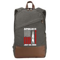 Apollo 11 50th Anniversary Flag Cotton Canvas Backpack
