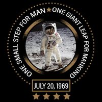 Apollo 11 50th Anniversary Moon Landing 1969-2019 Cooling Performance Crew T-Shirt