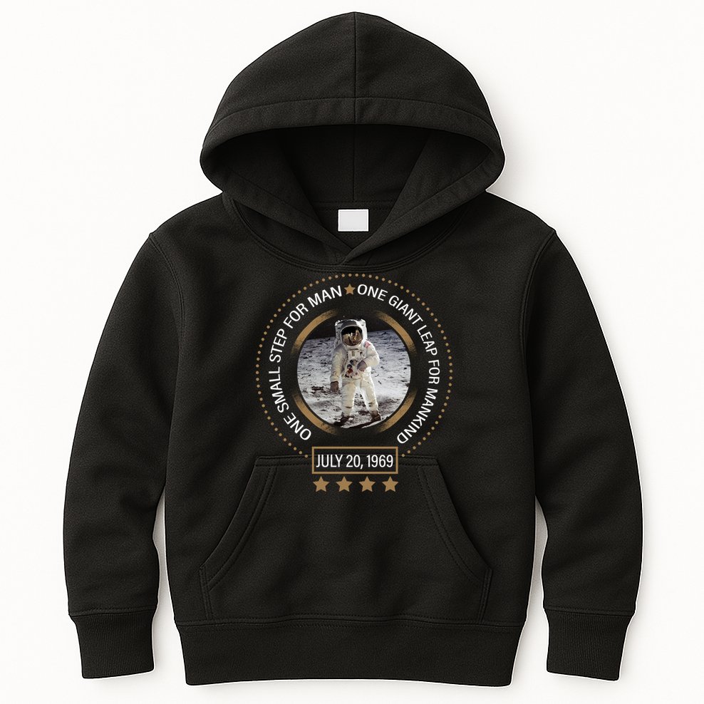 Apollo 11 50th Anniversary Moon Landing 1969-2019 Kids Hoodie