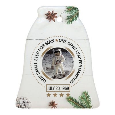 Apollo 11 50th Anniversary Moon Landing 1969-2019 Ceramic Bell Ornament