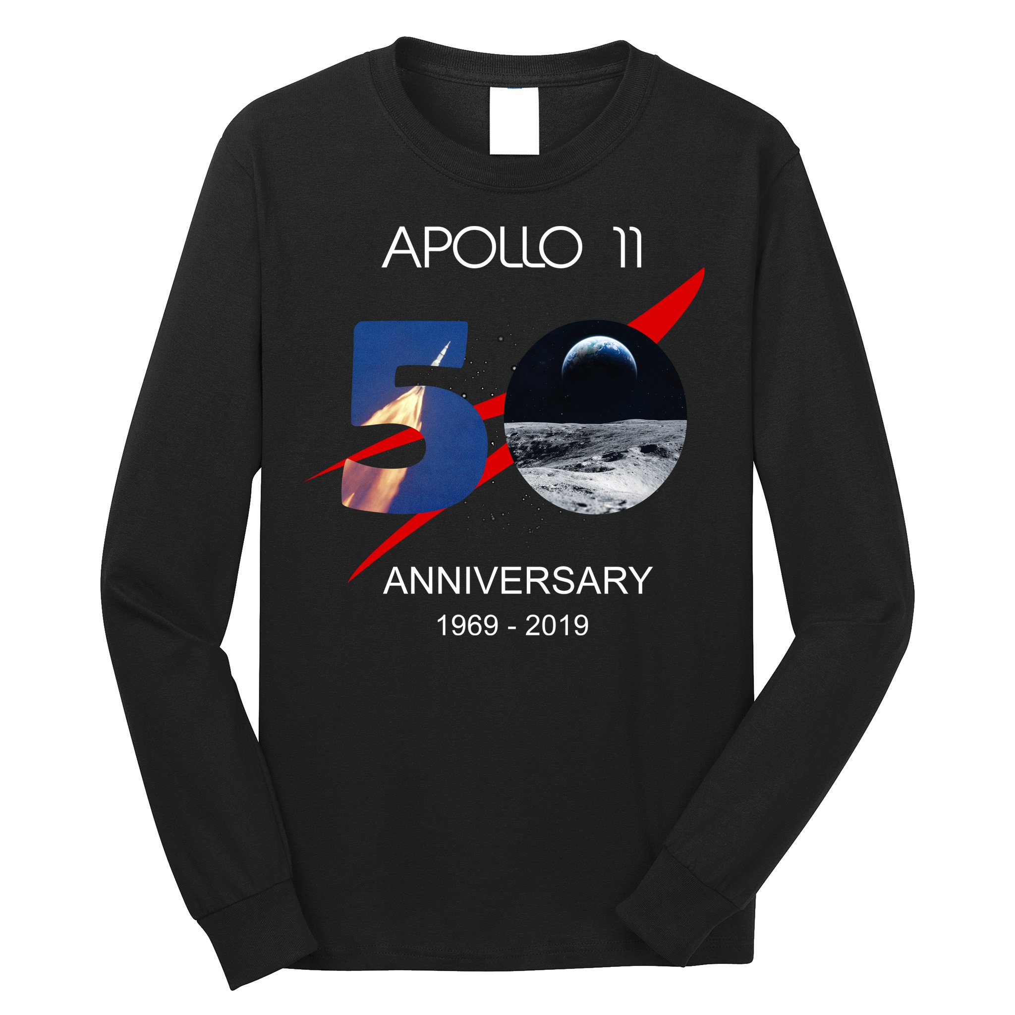 Apollo 11 50th Anniversary Moon Landing July 20 1969 Long Sleeve Shirt
