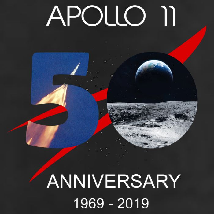 Apollo 11 50th Anniversary Moon Landing July 20 1969 Adult Drive Performance Visor