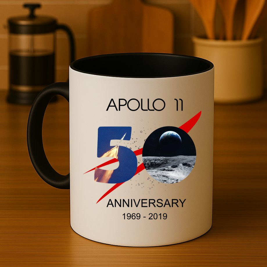 Apollo 11 50th Anniversary Moon Landing July 20 1969 Mug