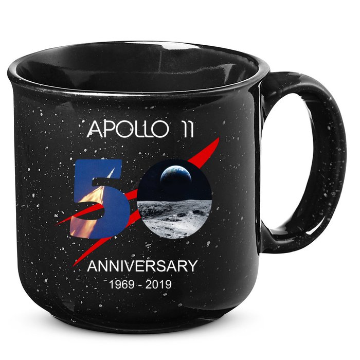 Apollo 11 50th Anniversary Moon Landing July 20 1969 15oz Campfire Ceramic Mug