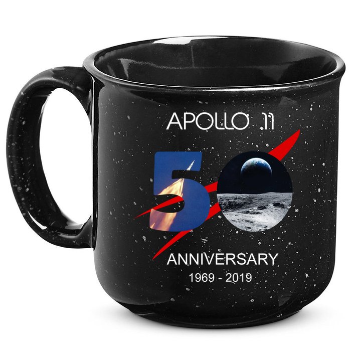 Apollo 11 50th Anniversary Moon Landing July 20 1969 15oz Campfire Ceramic Mug