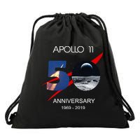 Apollo 11 50th Anniversary Moon Landing July 20 1969 Drawstring Bag