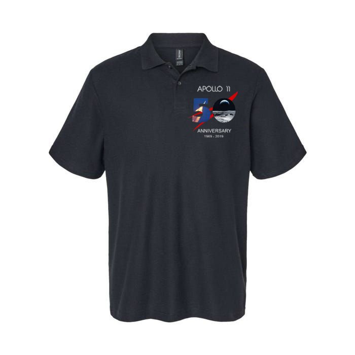 Apollo 11 50th Anniversary Moon Landing July 20 1969 Softstyle Adult Sport Polo