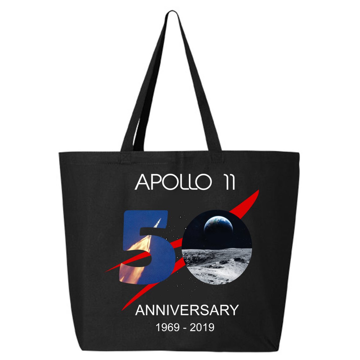 Apollo 11 50th Anniversary Moon Landing July 20 1969 25L Jumbo Tote