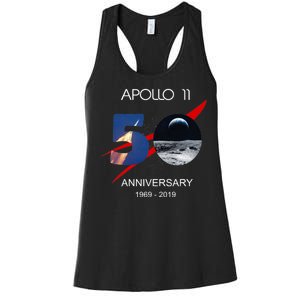 Apollo 11 50th Anniversary Moon Landing July 20 1969 Women's Racerback Tank