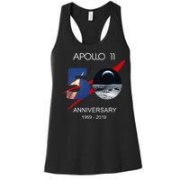 Apollo 11 50th Anniversary Moon Landing July 20 1969 Women's Racerback Tank