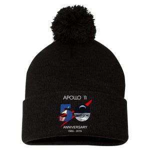 Apollo 11 50th Anniversary Moon Landing July 20 1969 Pom Pom 12in Knit Beanie