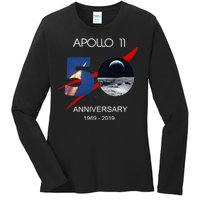 Apollo 11 50th Anniversary Moon Landing July 20 1969 Ladies Long Sleeve Shirt