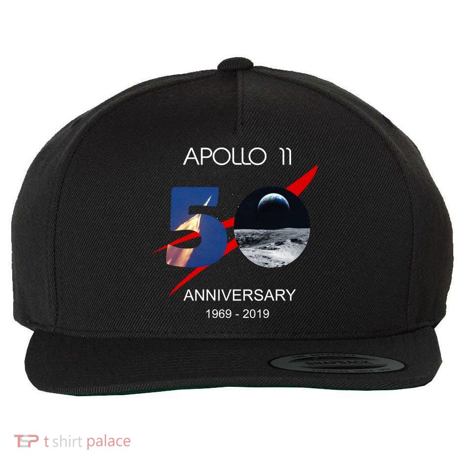 Apollo 11 50th Anniversary Moon Landing July 20 1969 Wool Snapback Cap