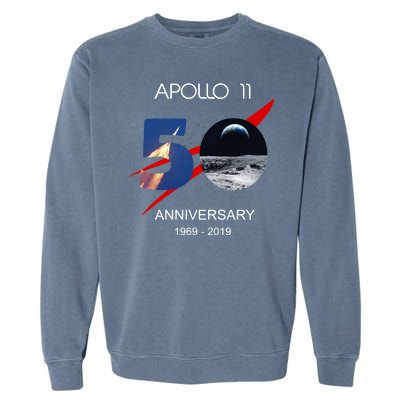 Apollo 11 50th Anniversary Moon Landing July 20 1969 Garment-Dyed Sweatshirt