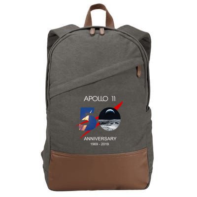Apollo 11 50th Anniversary Moon Landing July 20 1969 Cotton Canvas Backpack