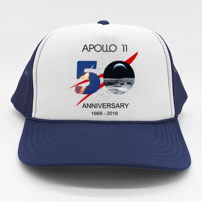 Apollo 11 50th Anniversary Moon Landing July 20 1969 Trucker Hat