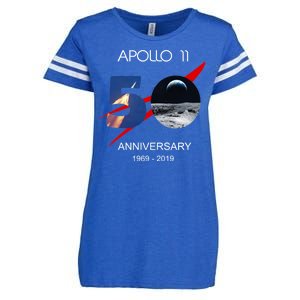 Apollo 11 50th Anniversary Moon Landing July 20 1969 Enza Ladies Jersey Football T-Shirt