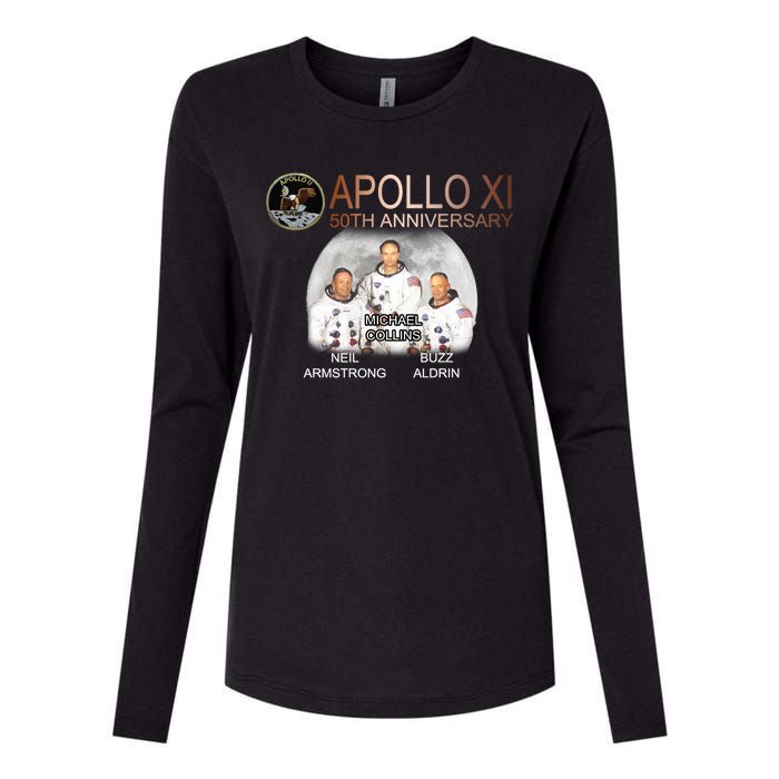 APOLLO 11 Astronauts 50th Anniversary  Womens Cotton Relaxed Long Sleeve T-Shirt